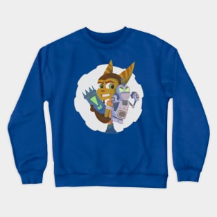 Lombax and Robot platformers Crewneck Sweatshirt